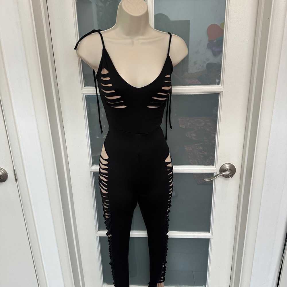 Black Cutout Jumpsuit